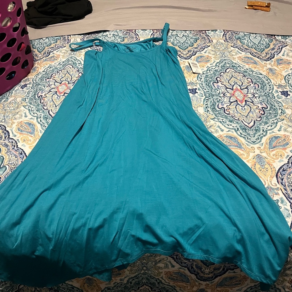 Torrid aqua blue Sundress with adjustable straps